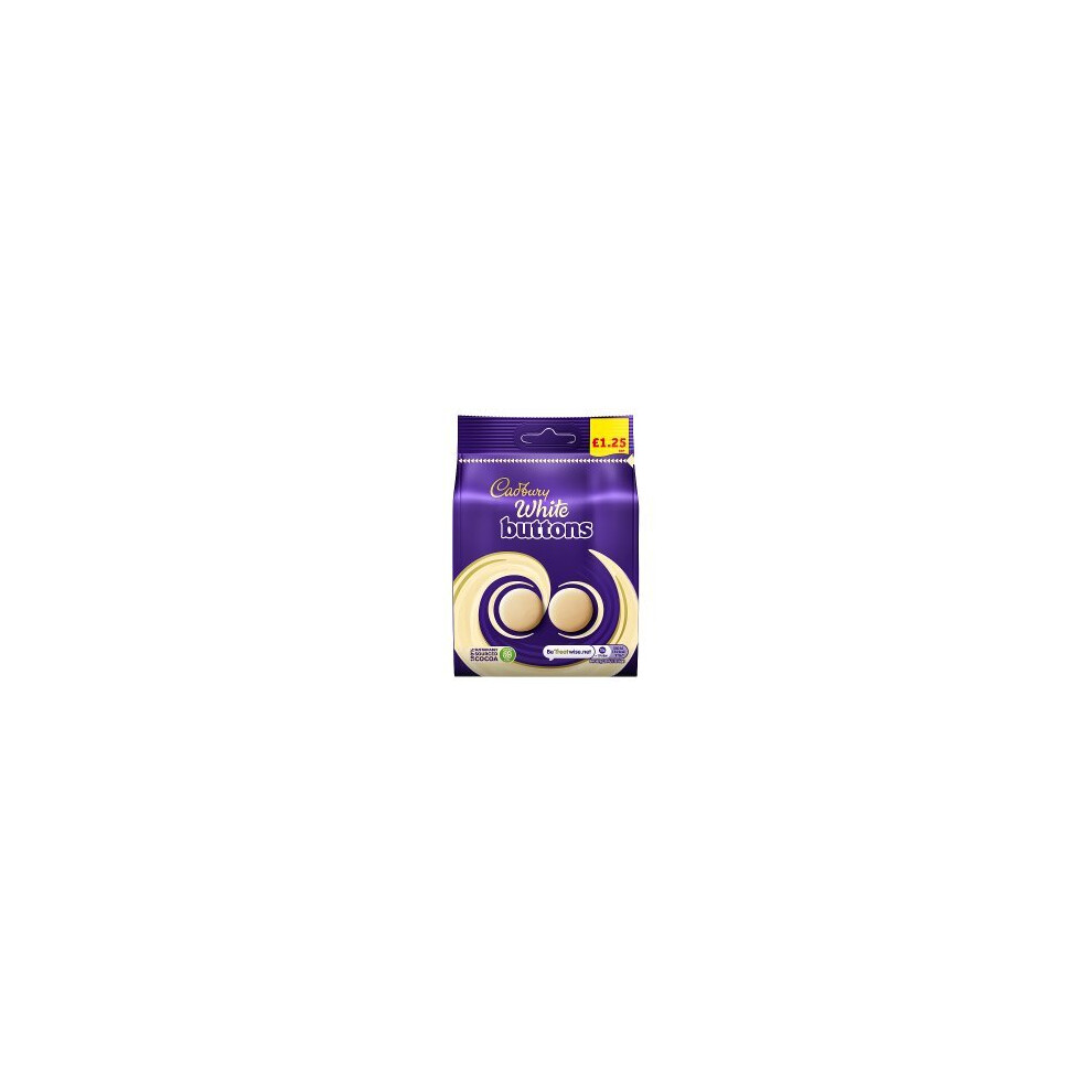 Cadbury White Chocolate Bag 95g (Pack of 10)