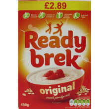 Ready Brek Original Smooth Porridge Oats 450g (Pack of 6)