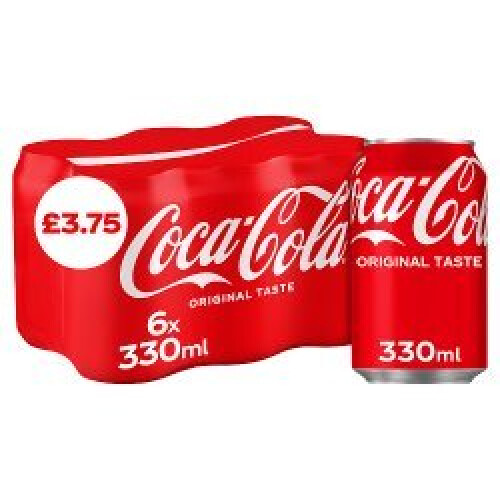 Coca Cola Coca-Cola Original Taste 330ml (Pack of 4)