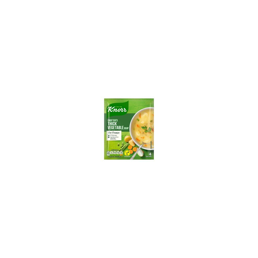 Knorr Thick Vegetable Dry Packet Soup 75g (Pack of 9)