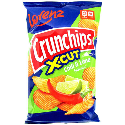 Crunchips Xcut Chilli & Lime 75g (Pack of 12) 1