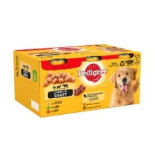 Pedigree Adult Wet Dog Food Tins Mixed in Gravy 400g (Pack of 6)