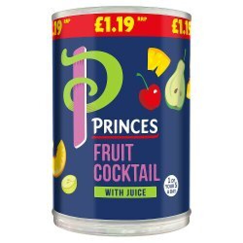 Princes Fruit Cocktail with Juice 410g (Pack of 6)