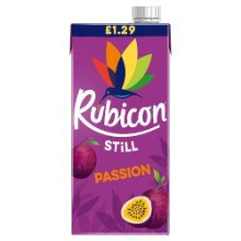 Rubicon Still Passion Fruit Juice Drink 1L (Pack of 12)