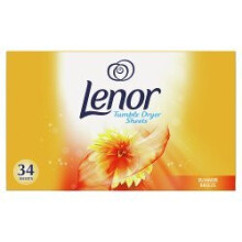 Lenor Fabric Tumble Dryer Sheets Summer Breeze 34 Sheets (Pack of 6)
