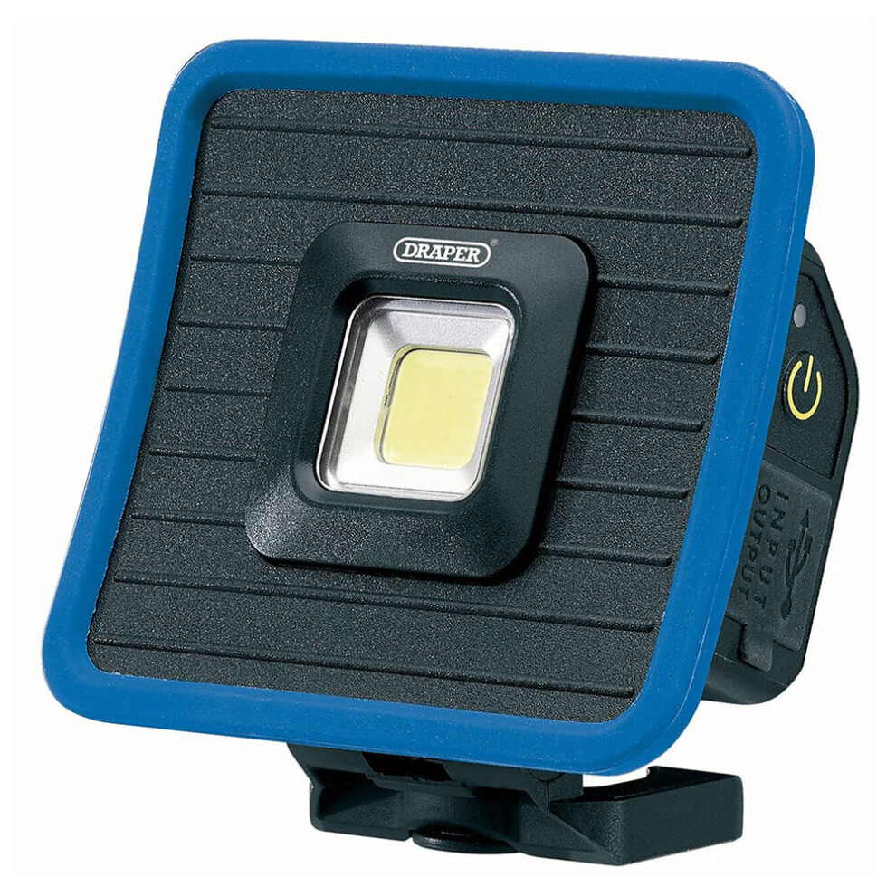 Draper Mini Floodlight & Power Bank Blue - 10W