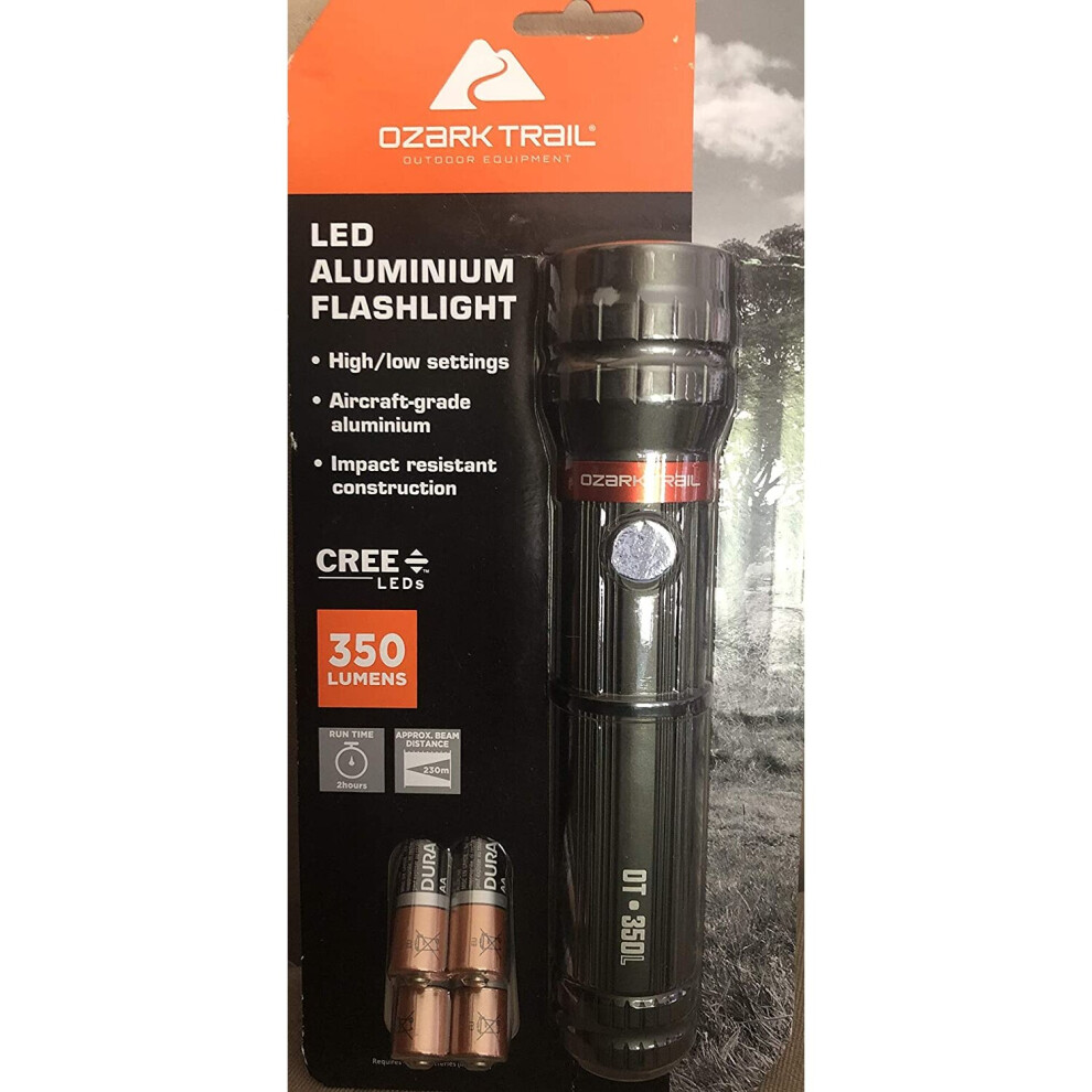 Ozark Trail 300 Lumen LED Aluminium Flashlight