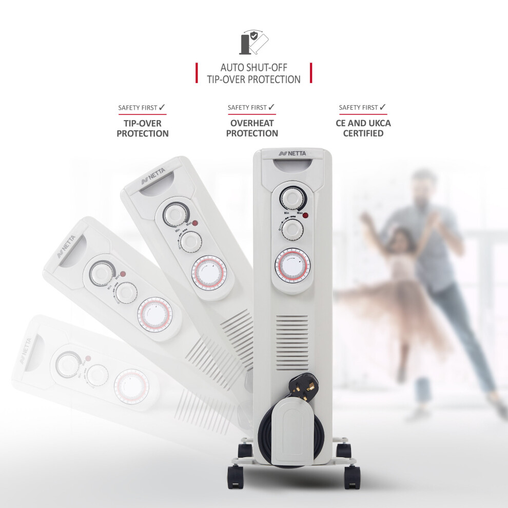 Thermostat Netta Wall Heater NETTA Electric Panel Heater, Slimline