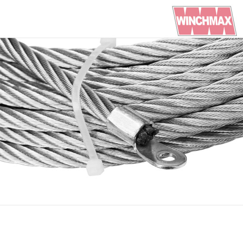 WINCHMAX WINCHMAX Winch Wire Rope 25m x 14mm with 1/2 inch Clevis Hook. 2