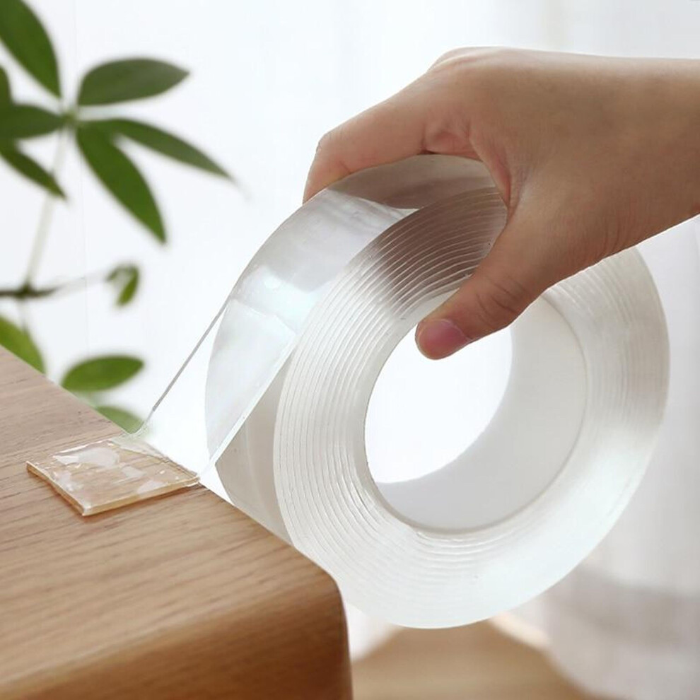 Clear Nano Gel Tape Strong Double Sided Hard As Nails Adhesive Tape 1M