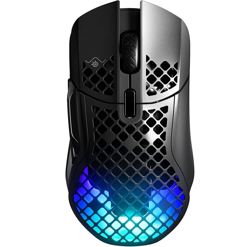 SteelSeries Aerox 5 Wireless Gaming Mouse â Ultra Lightweight 74g â 9 Buttons â Bluetooth/2.4 GHz â 180 Hr Battery â IP54 Water...