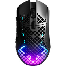 SteelSeries Aerox 9 Wireless Gaming Mouse – Ultra Lightweight MMO/MOBA – 89g – 18 Programmable Buttons – Bluetooth/2.4 GHz –...