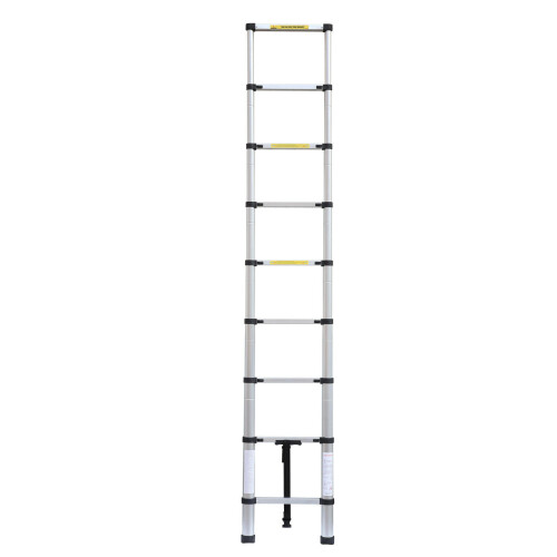 2.6M Extendable Aluminium Telescopic Ladder DIY Tool Max Load 150KG 1