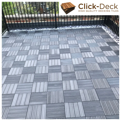 (Grey, 144x Composite Decking Tiles) Composite Decking Tiles on OnBuy