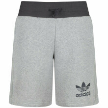 (Grey - S89961, M) Men Adidas Shorts Fleece Fabric Knee Length Pant
