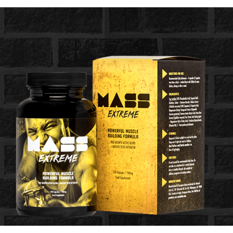 Mass Extreme Powerful Muscle Building Formula 120 Capsules