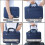 Techgear TECHGEAR Case for 11" - 12.3" Laptops, Portable Multi-functional Laptop Case with Adjustable Shoulder Strap, Luggage Strap &... 5
