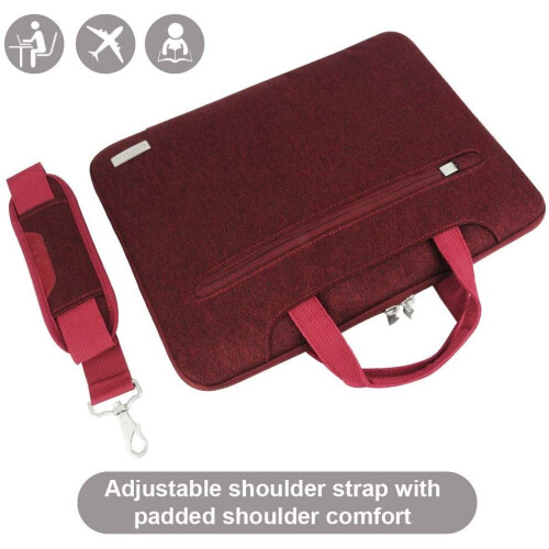 Techgear TECHGEAR Case for 14" - 14.6" Laptops, Portable Multi-function Laptop Case with Adjustable Shoulder Strap, Luggage Strap &... 1