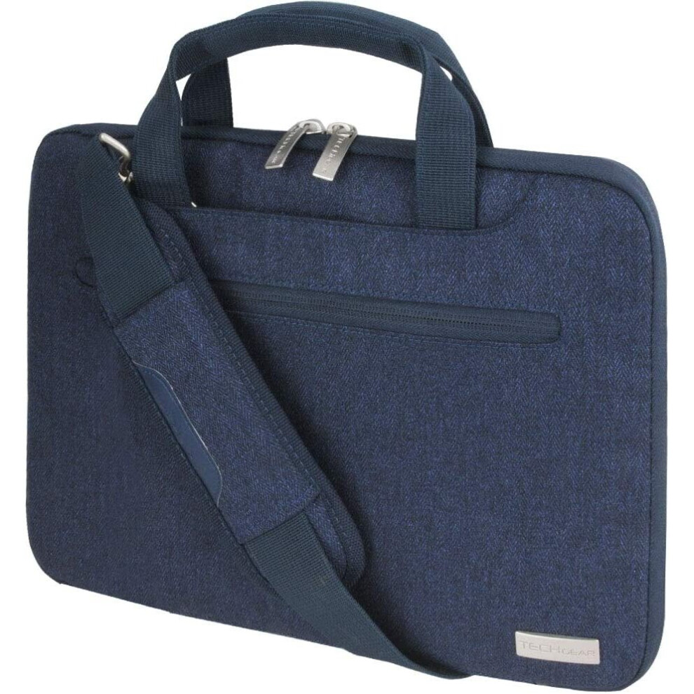 Techgear Case For 11" - 12.3" Laptops, Portable Multi-Functional Laptop Case With Adjustable Shoulder Strap, Luggage Strap &...