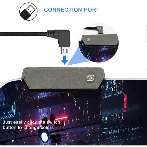 RGB Gaming Mouse Pad Large - Soft RGB Mouse Mat Oversize Glowing Led Extended Mousepad, USB Powered Computer Keyboard Mouse... 2