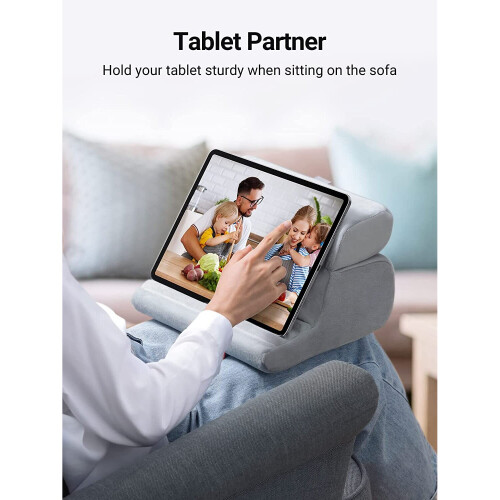 UGREEN Tablet Holder Cushion Pillow Stand Soft Multi-Angle Foldable Mount for Sofa Bed Compatible with iPad Pro 12.9'' 11''... 1
