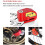 (Red) Disc Brake Lock With 110bd Alarm Motorcycle Anti Theft Security Wheel Disk Lock 2