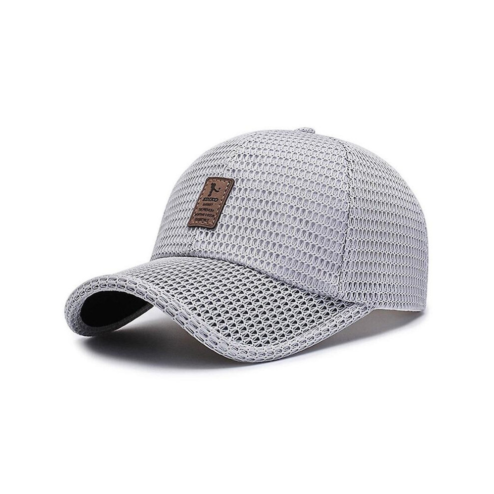 (Light Grey) Baseball Cap Summer Mesh Cap Fashion Casual Hat Outdoor Unisex Sun Protection Hat-image-OPC-P99NWGG-NEW