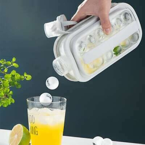 2-σε-1 Μούχλα μπάλας πάγου Ice Cube Maker Ice Tray Mould Leakproof Cap