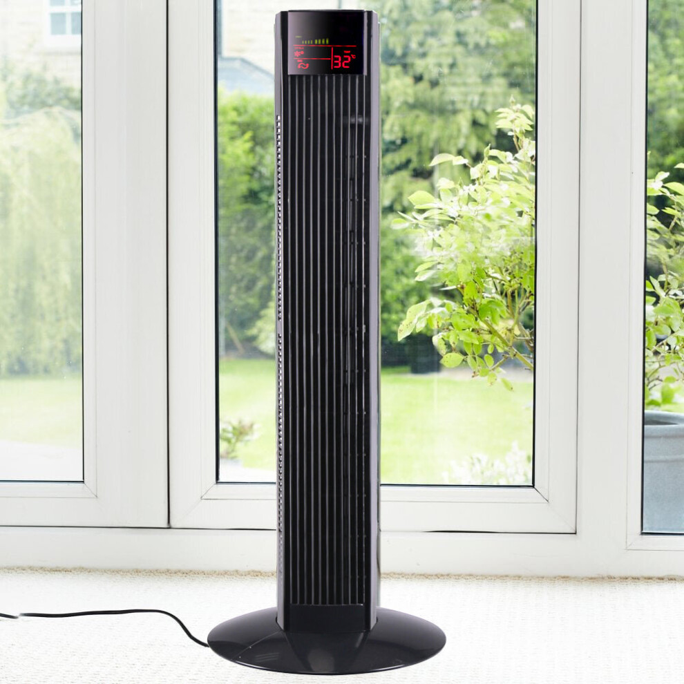 36” Free Standing 3 Speed Tower Fan With Remote Control