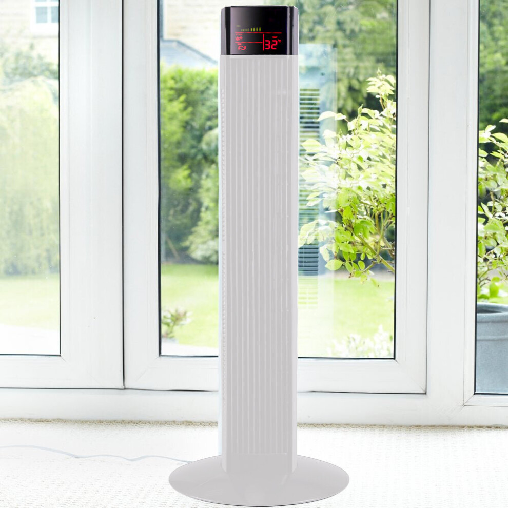 (WHITE) Neo Tower Fan with Remote Control 3 Speeds