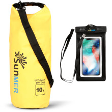 (10L, Yellow) SUNMER Waterproof Dry Bag with Phone Case