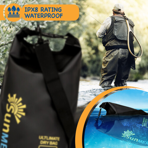 (5L, Black) SUNMER Waterproof Dry Bag with Phone Case 2