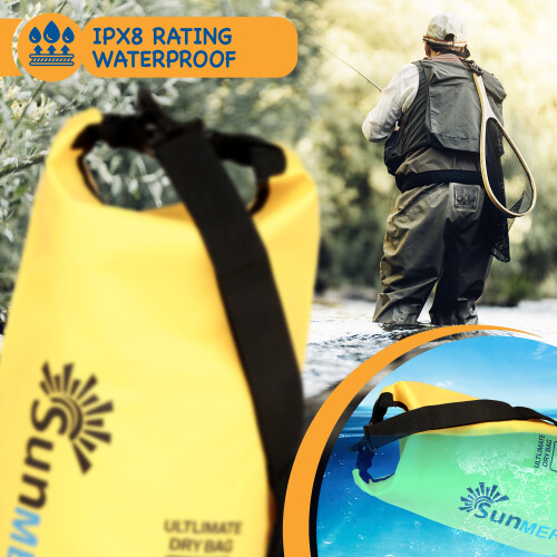 (20L, Yellow) SUNMER Waterproof Dry Bag with Phone Case 2