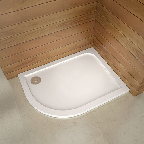 AICA (900x760mm) 30mm slimline quadrant stone tray