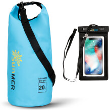 (20L, Blue) SUNMER Waterproof Dry Bag with Phone Case