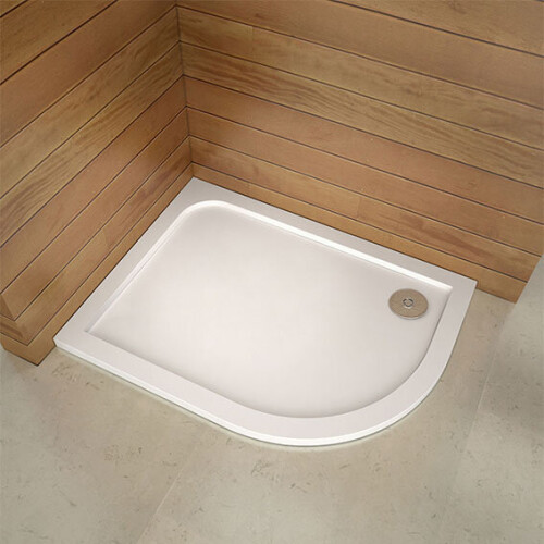 AICA (1000x900mm) Quadrant Universal Shower enclosure Stone Tray 1