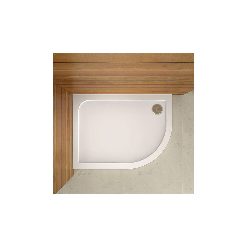 Aica (1200X900mm) Quadrant Universal Shower Enclosure Stone Tray