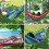 (Blue, Single) Single / Double Hammock 12