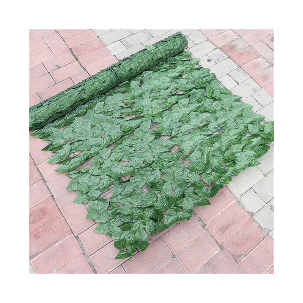 (Green dill3, 2XL) Artificial Leaf Garden Fence Screening Roll Uv Fade Protected Privacy Screen