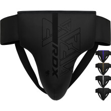 (Black, M) RDX Groin Guard for Boxing