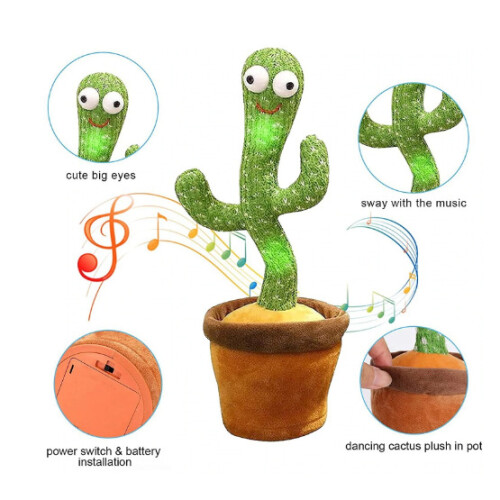 Singing and Dancing Cactus Plush Toy