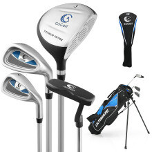 Junior Golf Club Set Includes 3# Fairway Wood 7# & 9# Irons Putter Head Cover