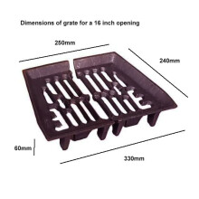 (16 Inch) Baxi Burnall Fire Grate Coal Log Burner Cast Iron