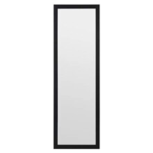 Home Selections Wooden Wall Mounted Mirror - Black - 35x110cm