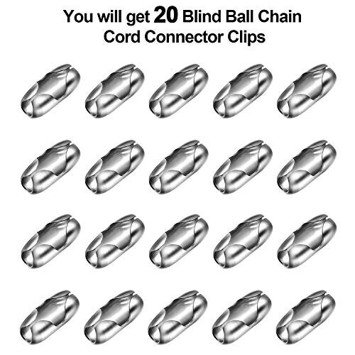 30 Pack Olle Shade Chain Connectos Eplacement Vetical