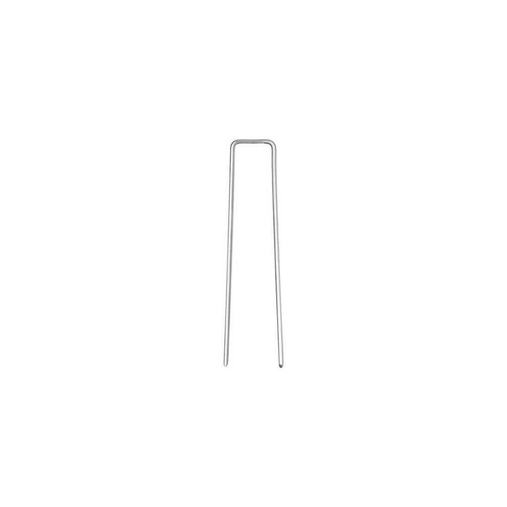 Lita Pack Of 50 - Garden Pegs Stakes Staples Securing Lawn U - 150Mm/6 Inch, Ideal For Weed Control Membrane/Fabric/Artifical Grass/Matting/ 728047344603