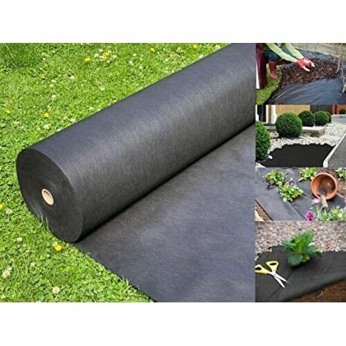 Almineez Heavy Duty Weed Control Fabric Membrane Garden Landscape Ground Cover Sheet For