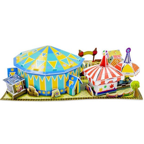 3D Puzzle Building Set Fun Amusement Park Series Create A Pirate Ship - Circus 2