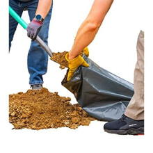 Calzette Large Heavy Duty Plastic Rubble Sacks Bags for Building Garden Waste Bag for Builders Gardening 20kg Waste (25)