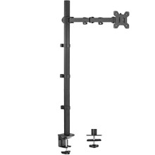 VIVO Extra Tall Single Monitor Desk Mount Stand with 39 inch Pole. Features Full Adjustability - Tilt and Articulation, Holds 13 to 32 inch Scree